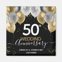 50e anniversaire du Mariage Ballons Magnet
