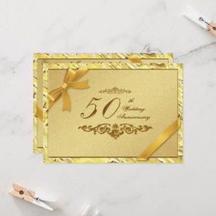 50e anniversaire du Mariage Carte d'invitation