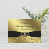 50e anniversaire du Mariage Carte d'invitation (Debout devant)