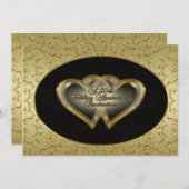 50e anniversaire du Mariage Carte d'invitation (Devant / Derrière)