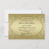 50e anniversaire du Mariage Carte d'invitation RSV (Dos)