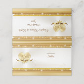 50e anniversaire du Mariage Cartes de nom (Extérieur déplié)