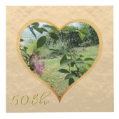 50e anniversaire du Mariage Cube photo d'or (Droite)