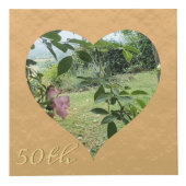 50e anniversaire du Mariage Cube photo d'or (Droite)