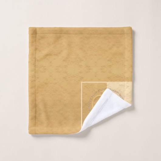 50e anniversaire du Mariage d'or (Gant de toilette)
