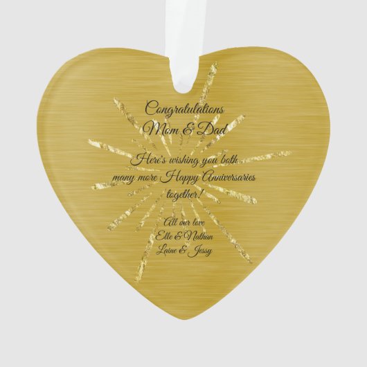 50e anniversaire du Mariage d'or (dos)