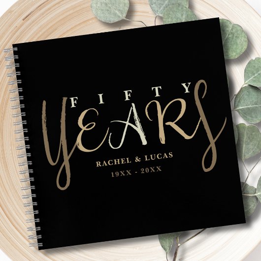 50e Anniversaire du Mariage d'or Livre d'or