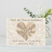 50e anniversaire du Mariage Enregistrer les cartes (Debout devant)