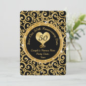 50e anniversaire du Mariage Enregistrer les cartes (Debout devant)