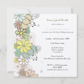 50e anniversaire du Mariage floral Invitation pers (Dos)