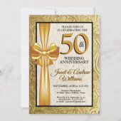 50e anniversaire du mariage Invitation (Devant)