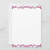 50e anniversaire du Mariage Invitation florale (Dos)