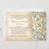 50e anniversaire du mariage invitations vintages a (Dos)