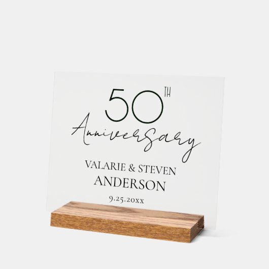 50e anniversaire du Mariage Keepsaké (Angle)