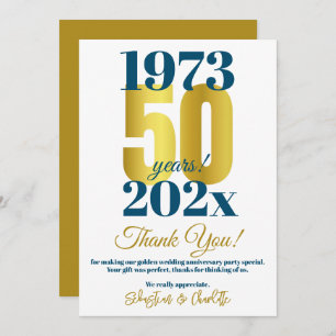 50e anniversaire du Mariage Merci