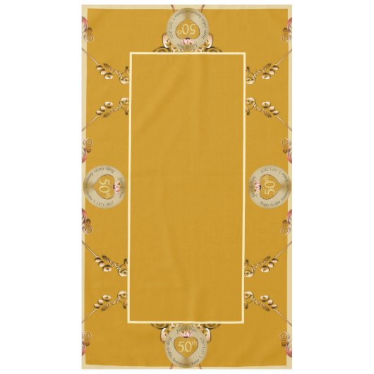 50e anniversaire du Mariage Nappe (Devant)