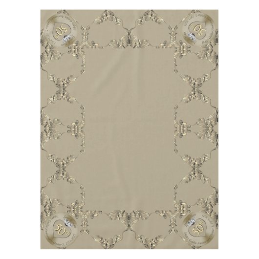 50e anniversaire du Mariage Nappe (Devant)