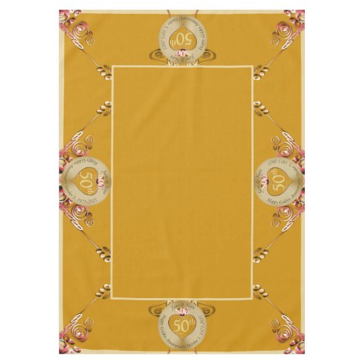 50e anniversaire du Mariage Nappe (Devant)