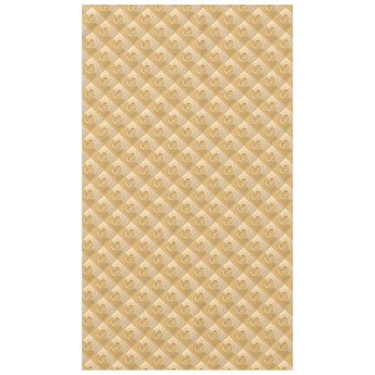 50e anniversaire du Mariage Nappe d'or ocre (Devant)