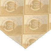 50e anniversaire du Mariage Nappe d'or ocre (Angle)