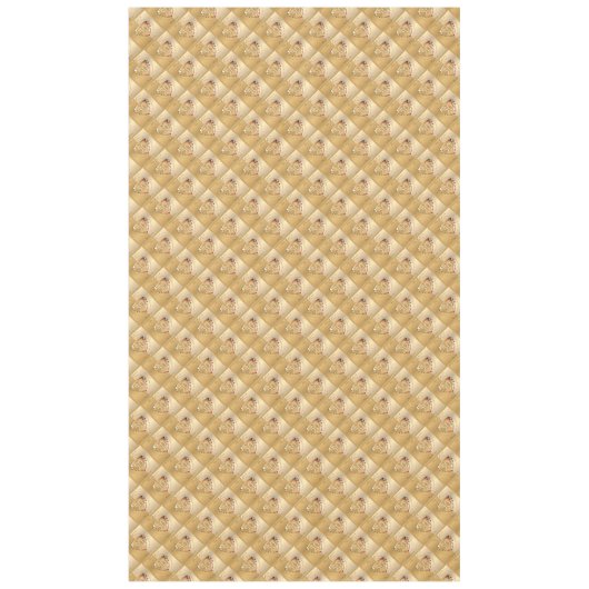 50e anniversaire du Mariage Nappe d'or ocre (Devant)