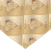50e anniversaire du Mariage Nappe d'or ocre (Angle)