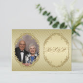 50e anniversaire du Mariage photo carte RSVP (Debout devant)