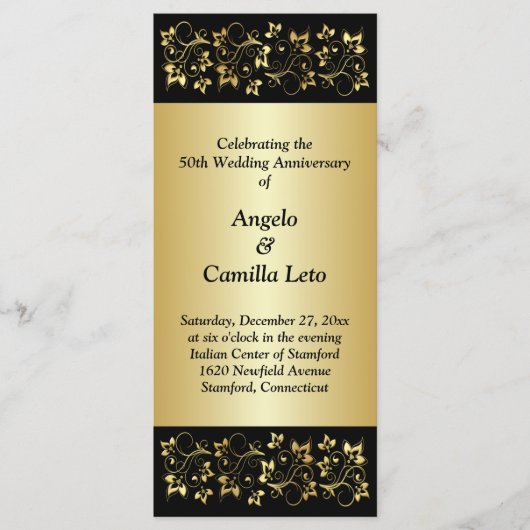 50e anniversaire du Mariage Programme de renouvell (Devant)