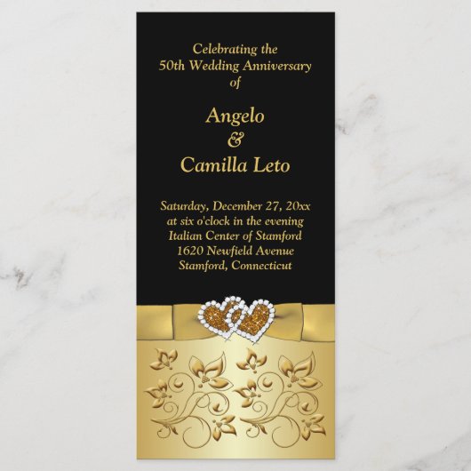 50e anniversaire du Mariage Programme de renouvell (Devant)