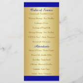 50e anniversaire du Mariage Programme de renouvell (Dos)