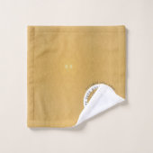 50e anniversaire du Mariage Serviette en or (Gant de toilette)