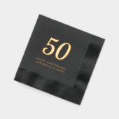 50e anniversaire du Mariage serviettes à huile noi (Gauche)