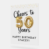 50e anniversaire encourage à 50 ans Affiche de bie (Angle)