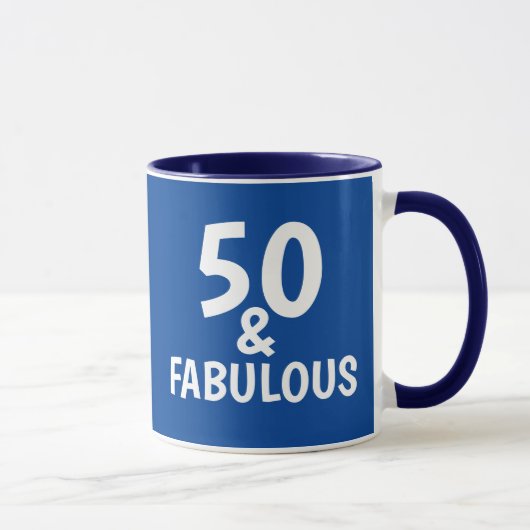 50E ANNIVERSAIRE FABULOUS 50 CAFÉ MUG (Droite)