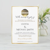 50e anniversaire Faire-part de mariage d'or (Debout devant)