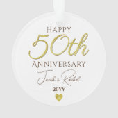 50e anniversaire Faux Gold Custom Wedding (dos)
