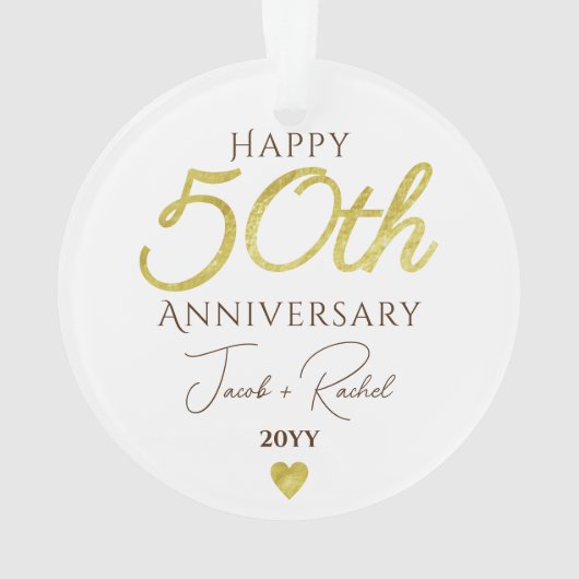 50e anniversaire Faux Gold Custom Wedding (dos)
