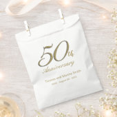 50e anniversaire Favor Sacs à gâteaux personnalisé (Coupé)