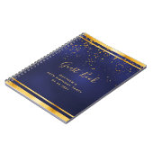 50e anniversaire fête 50 livre d'or bleu foncé (Côté gauche)