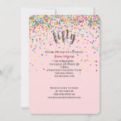 50e Anniversaire Fête confetti Invitation (Devant)