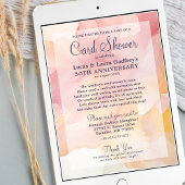 50e anniversaire Fête des Cartes Pastels Dorés