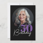 50e anniversaire fête Invitation Agate 50e anniver (Dos)