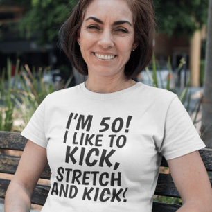 50E ANNIVERSAIRE FUNNY LADIES T-SHIRT