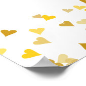 50e anniversaire Golden Hearts Affiche de bienvenu (Coin)