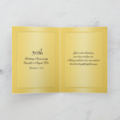 50e anniversaire Hearts II Carte de remerciements  (Intérieur)