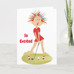 **50e anniversaire HUMOUR pour GOLFER** Carte