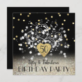 50e anniversaire invitation (Devant / Derrière)