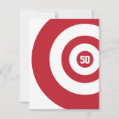 50e anniversaire - Invitation à Bullseye cible (Devant)