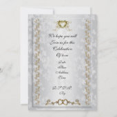 50e anniversaire invitation à la fête des parents (Dos)