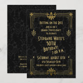 50e anniversaire Invitation Années 20 ans Années A (Devant / Derrière)